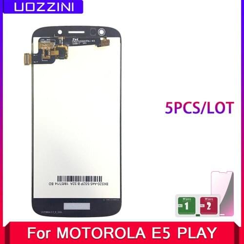 5 Pcs LCD Display E5 Play Lcds For Moto E5 PLAY XT1920 For Moto E5 PLAY LCD Display Screen Touch Digitizer Assembly Replacement