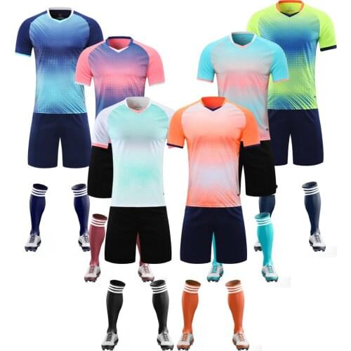 2021 Custom Kids Soccer set men football Shirts uniform,Boys soccer jerseys futbol custom Adult football set suit 4XS-5XL G5023
