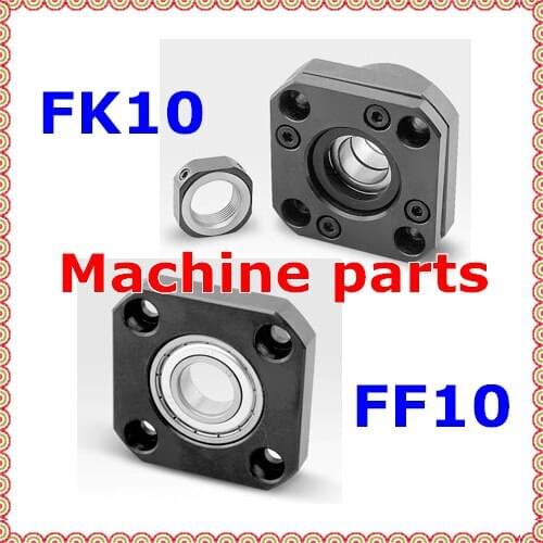 Fixed Side FK10 + Floated Side FF10) Ball screw End Supports CNC XYZ With Nut