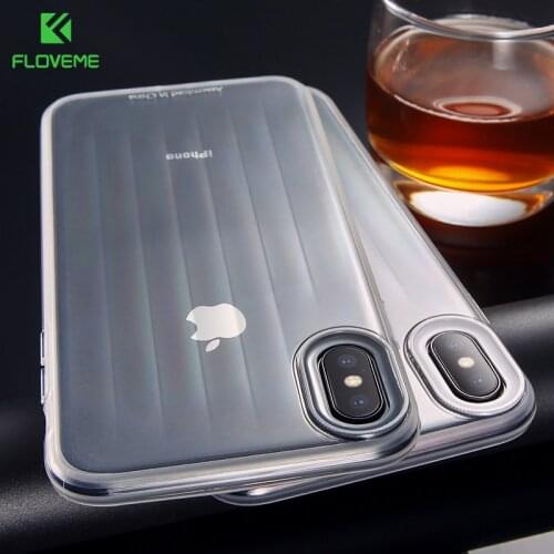 FLOVEME Protection Case for iPhone XS MAX iPhone X XS Soft Silicone Case for iPhone X XS MAX Clear Phone Cover Bumper Capa Funda