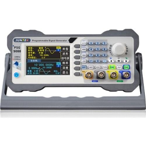 JUNTEK PSG9080 2 Channel Programmable Arbitrary Wave Function Signal Generator Source Frequency Modulation Amplitude Modulation