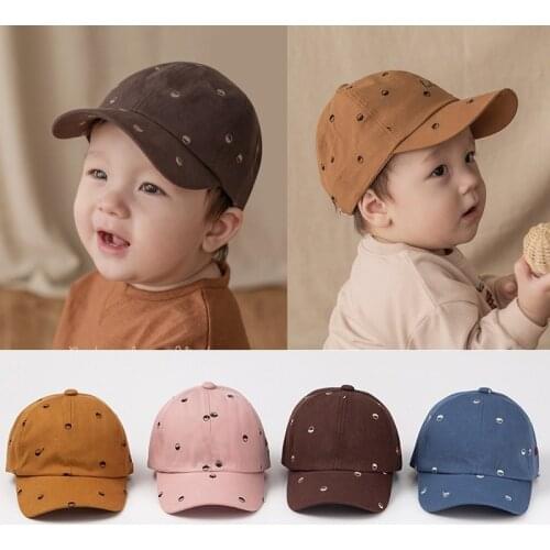 Summer Cute Baby Boy Hat Cap Kids Adjustable Baseball Cap Girl Hat Children Snapback Hip-Hop Sun Hat Toddler Hat Baseball Hat