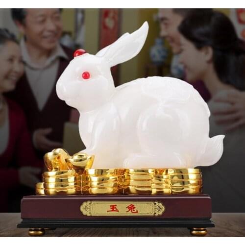 RABBIT PRESENTS A LARGE RABBIT TO ATTRACT WEALTH LOVELY RABBIT TO HELP MARRIAGE HOME CREATIVE ZODIAC RABBIT DECORATIONS