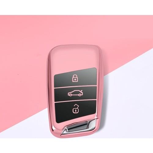 2020 Hot TPU Car Key Cover Case Protection Shell For Volkswagen Golf Passat B8 Gte Magotan B8L Fit Skoda Superb A7 Accessories