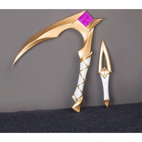 LOL KDA Akali Sword Weapons Cosplay Costume Props Accessories Sickle and Dagger Set
