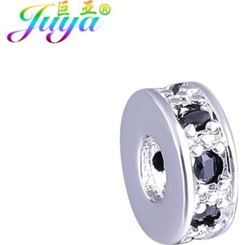 Juya 10pcs/lot Wholesale 7mm DIY Copper Spacer Beads Accessories For Women Men Handmade Natural Stones Needlework Jewelry Making