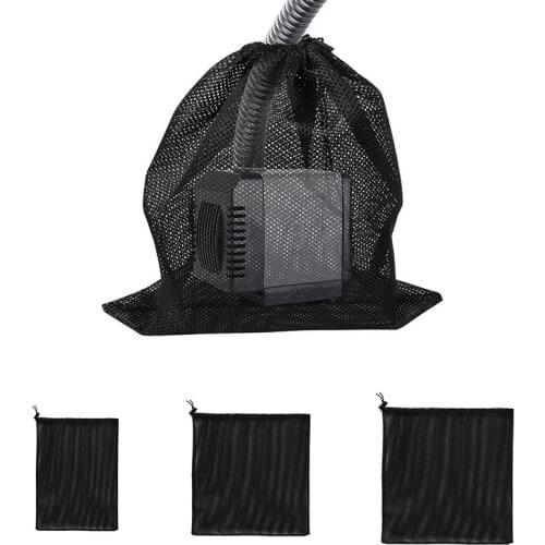 High Quality Water Pump Filter Bag Tear Resistant Drawstring Pond Pumps Barrier Net Pouch 31x41/45x45/47x47cm