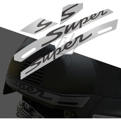 Motorcycle Decal "Super" Sticker Case for Vespa GTS 300 GTS300 Super Sport