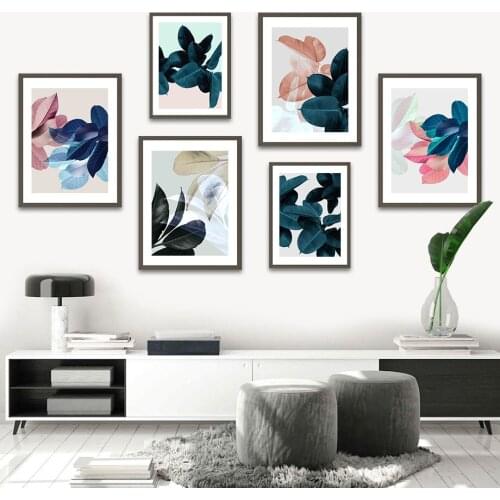 Wall Art Canvas Painting Plant Rubber Tree Eucalyptus Abstract Nordic Posters And Prints Wall Pictures For Living Room Decor