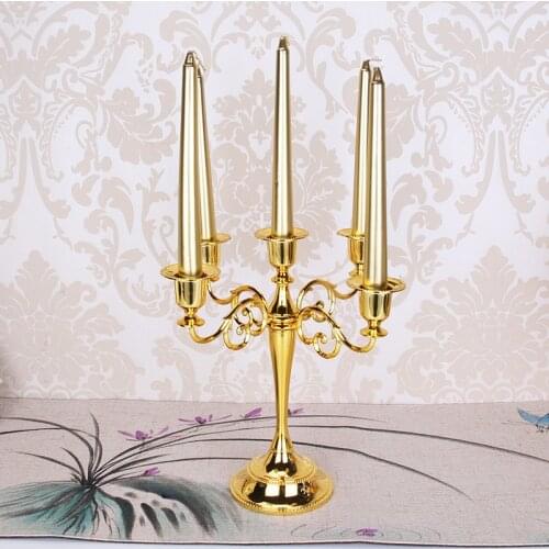 NatureBell Decorative Bronze Candlesticks