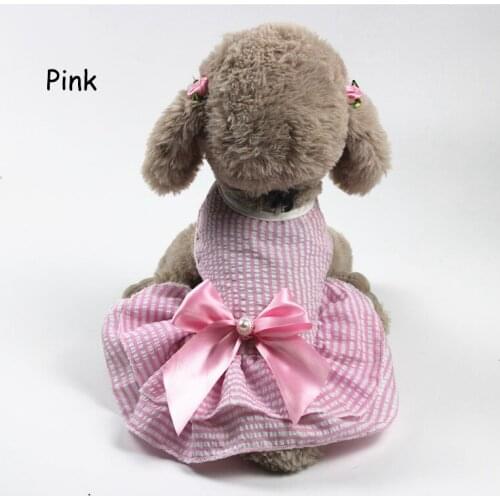 Stripes Fresh Cool Puppy Spring & Summer Clothes Comfortable Cotton Cute Fashion Out