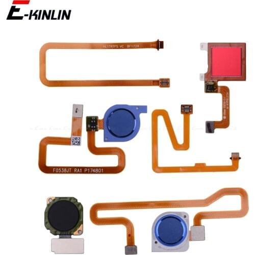 Fingerprint Scanner Connector For HuaWei Y9 Y7 Y6 Prime Pro 2019 2018 2017 Touch Sensor ID Home Return Button Key Flex Cable