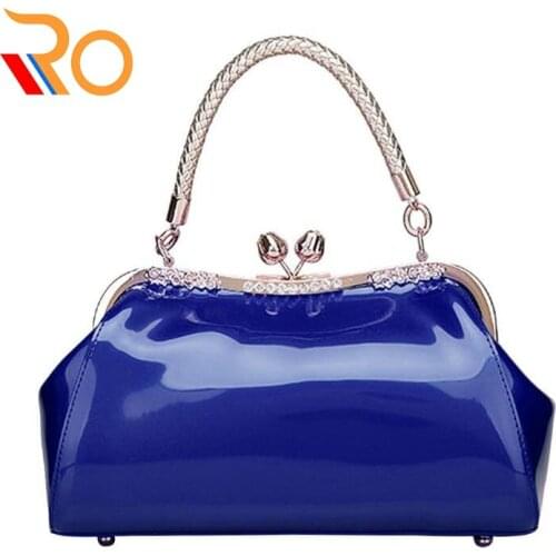 Женские лаковые клатчи ROSSY China At AliExpress