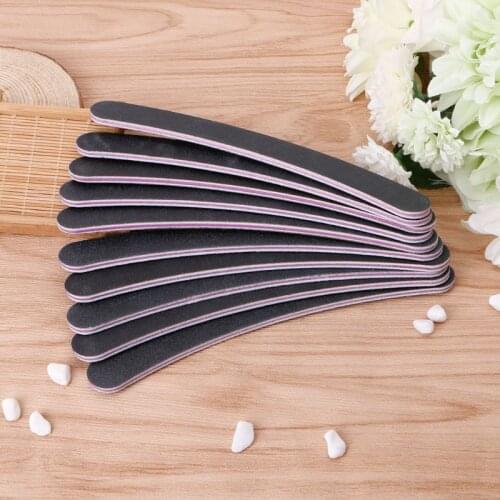Nail Sanding Files Polish Buffer 100/180 Manicure Pedicure Tips Gel Curve Tools