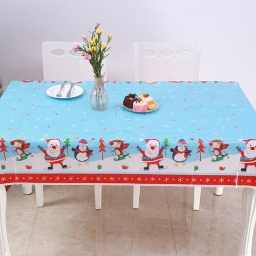 Clean Hearting Tablecloth Rectangular Table Cloth Wedding Party Christmas Decoration Snowman Elk Home Office Gifts Printed 2019