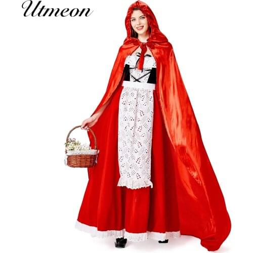 Sexy Halloween Costumes for Women Anime Cosplay Costumes for Women Adult Little Red Riding Hood Fantasy Uniforms Fancy Dress