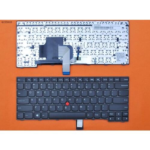 US New Replacement Keyboard for Lenovo Thinkpad E450 E455 E450C E460 E465 Laptop Black with Pointer