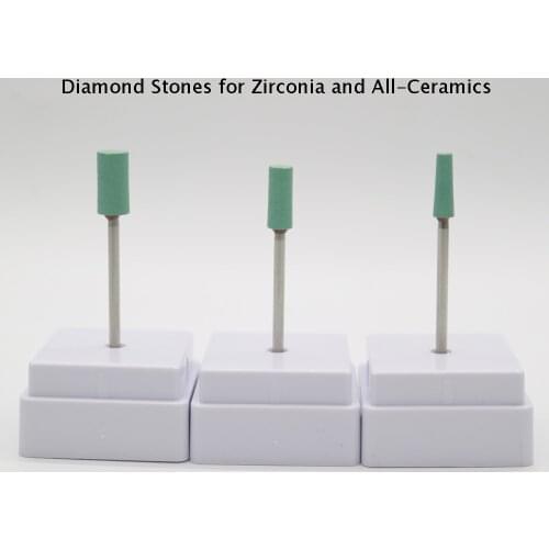 Dental lab ceramics diamond stone polish grinder for zirconia All-Ceramics polishing fast grinding without water cooling
