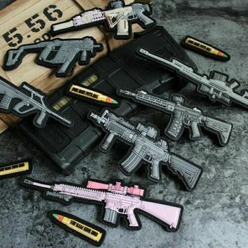 Tactical military badge PVC 3D armband Q version magic sticker