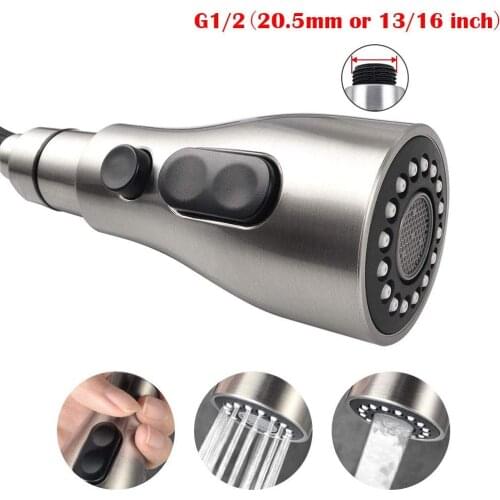 Kitchen Tap Pull Out Part Kitchen Faucet Faucet Spouts Kitchen Faucet Nozzle Shower Head Attachment On The Tap Nickel Brushed