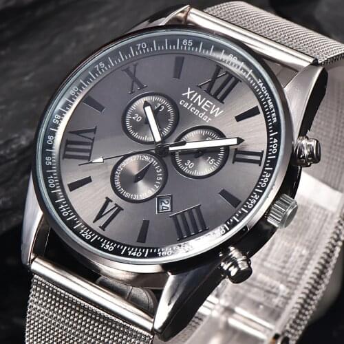 XINEW Mens Stainless Steel Watch