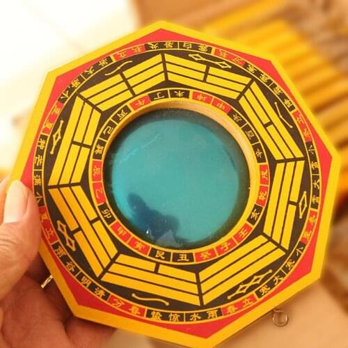 1pcs Bagua Mirror For Protection Convex Mirror For Protection Against Active Harmful Energy Fengshui Ornament