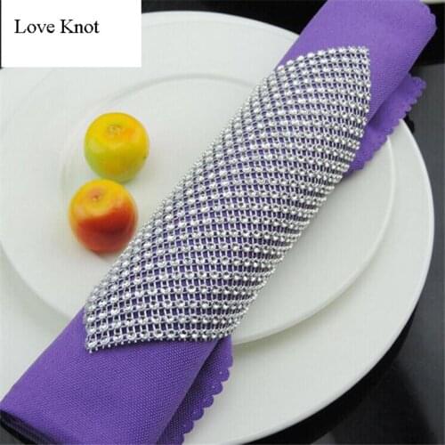 30Pcs Drilling Network 24 Discharge Drilling Line Napkin Ring Napkin Buckle For Wedding Party decoration Wedding Favors