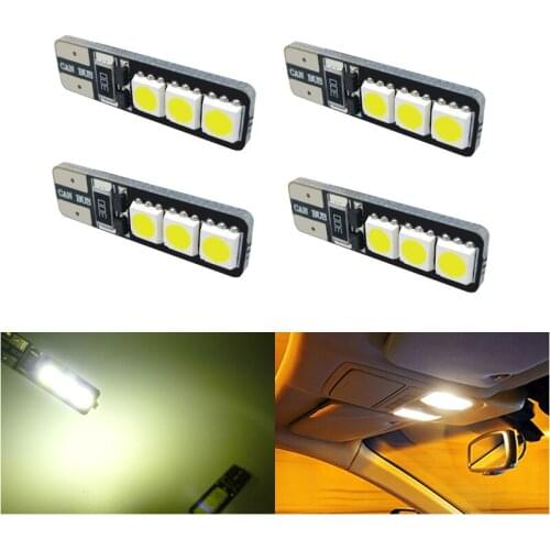 4x W5W T10 LED Canbus Light Bulbs Car Interior Lights For Nissan Note Tiida Qashqai Juke Tiida X-Trail J11 Pathfinder Versa