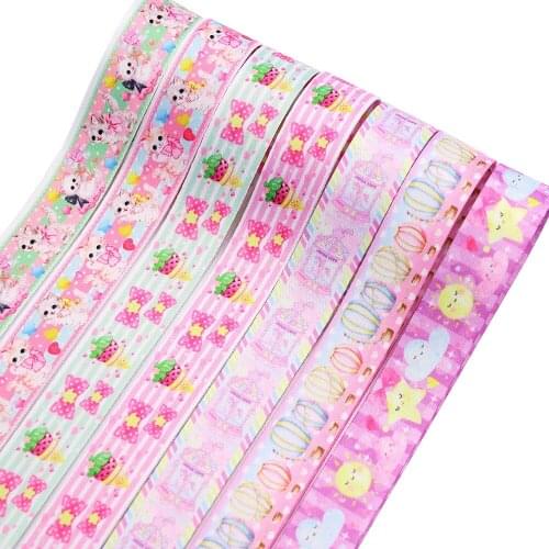 5 Yards Double Face Cartoon Ribbon 3/4 Inch (20mm) DIY Handmade Webbing Dog Leash and Collar,Mobile Phone Chain,Kettle Rope