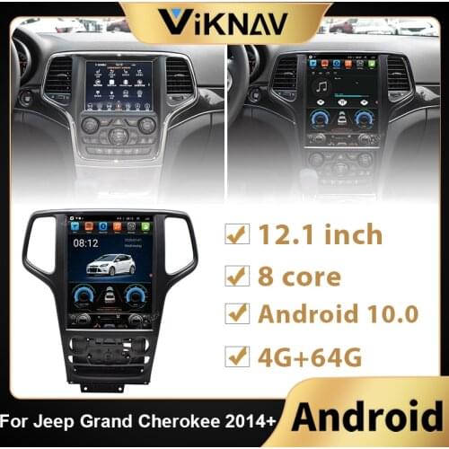 Android 10.0 car radio Stereo DVD Multimedia Player For JEEP Grand Cherokee 2014 2015 2016-2021Car GPS Navigation 12.1 inch