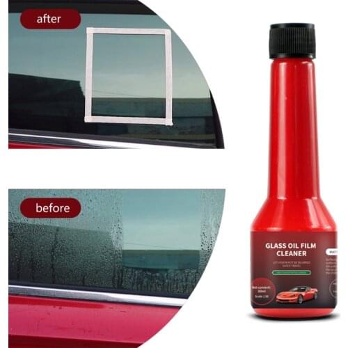 Car Glass Oil Film Remover Cleaner Car Windshield Cleaner Oil Film Removal Stains Rainproof Anti-fog Agent Car Cleaning Supplies