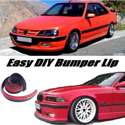 NOVOVISU Bumper Lip Deflector Lips For Peugeot Pars 1999~2015 Front Spoiler Skirt For Car Tuning View / Body Kit / Strip
