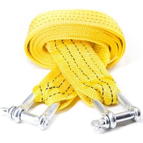 3/5/8 Ton Pro High Strength Car Tow Cable With Reflective Light Towing Pull Rope Strap Hooks For Car Truck SUV Auto Accessories