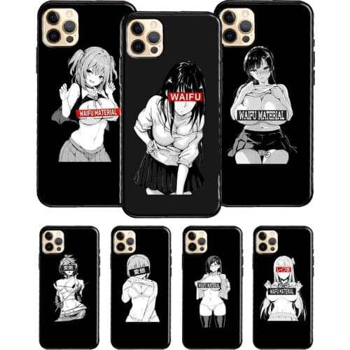 Sugoi Senpai Anime waifu Case For iPhone SE 2020 X XR XS Max 8 7 Plus 12 Pro Max Case For iPhone 11 Pro Max 12 mini