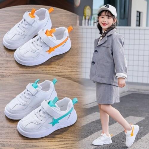 Spring Autumn Kids Shoes Baby Boy Girl Leather Children Casual Sneakers Breathable Soft Anti-Slip Running Sport Shoes Size 26-37
