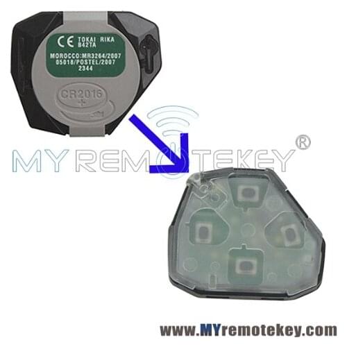 Remtekey Tokai Rika B42TA Remote sender 314Mhz for Toyota Hilux 2005-2008