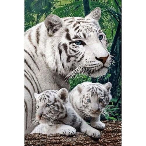 DIY Diamond Embroidery Sale Tigers Full Square Painting Cross Stitch Kit Mosaic Handmade Picture Home Bedroom Wall Decor