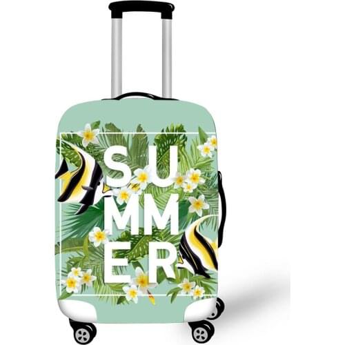 Elastic Luggage Protective Cover Case For Suitcase Protective Cover Trolley Cases Covers 3DTravel Accessories Flamingo Pattern 1