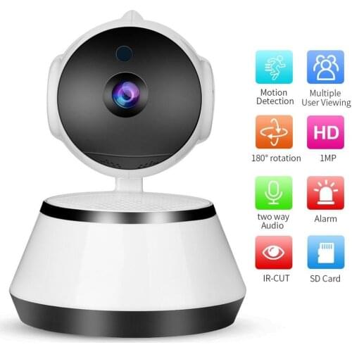 720P Wifi IP Camera Baby Monitor Portable HD Wireless Smart Baby Camera Audio Video Record Surveillance Home Security Camera 1MP