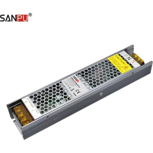 SANPU Dimmable Power Supply 24V 100W 4A Triac 0-10V 2in1 Dimming LED Driver 220V 240V AC-DC 24 Volt Lighting Transformer 24VDC