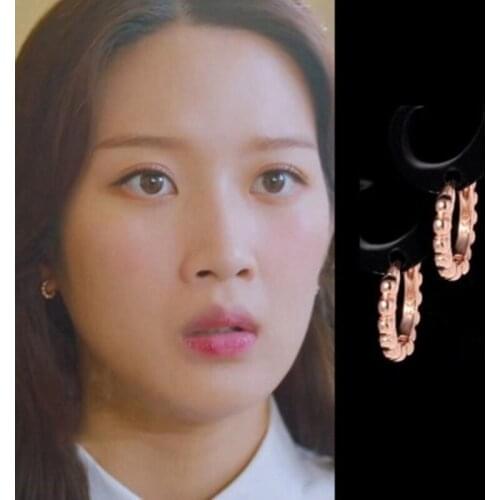 Korean Drama True Beauty Same style Fashionable and elegant high quality sweet girl retro unique Earrings
