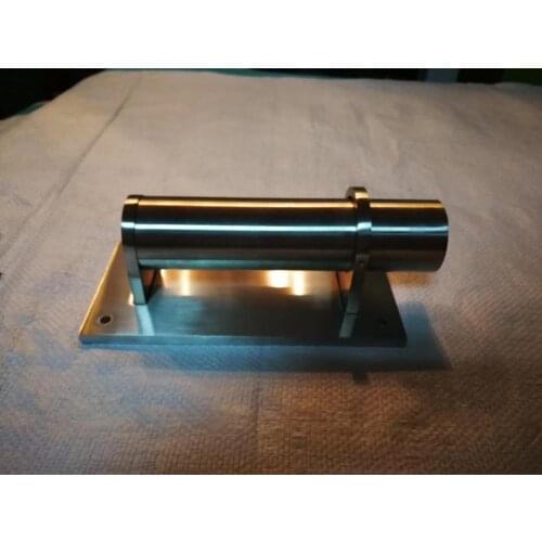 Freeshipping 42.4mm 304# Satin finished Round Staircase Parts Armrest Post Pole Side Mount Base