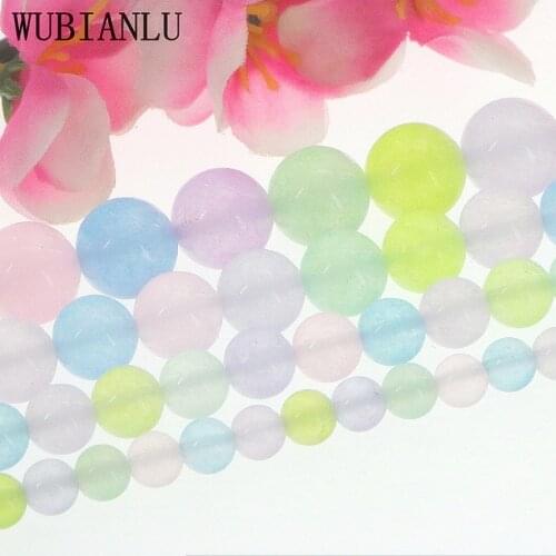 Hot Sale 6-12mm Candy Multicolor Jaspers Tourmaline Chalcedony Crafts Loose Beads DIY Jewelry Necklace Bracelet Making Girls