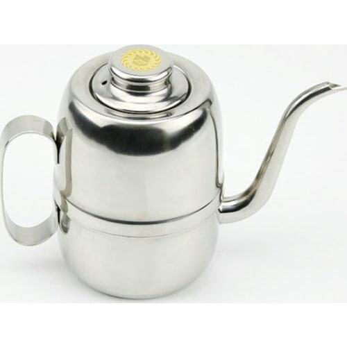 Stainless steel Oil tank soy sauce bottle soy sauce vinegar pot self service seasoning pot sesame oil pot small kettle oil pot