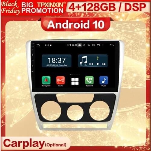 Carplay 2 Din Android Multimedia Stereo Receiver For Skoda Octiva 2007 2008 2009 GPS IPS WiFi Video Radio Audio Player Head Unit
