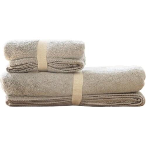 Bath towel set superfine fiber 2pcs coral down quick drying water absorption and softness hand towel bathroom set fashion solid