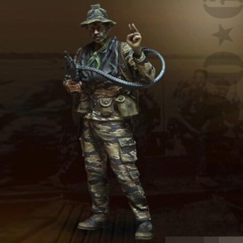 Unpainted Soldiers GK Resin Figure 1/35 Scale Model Kit Resin Colorless Self-Assembled Toy No.161