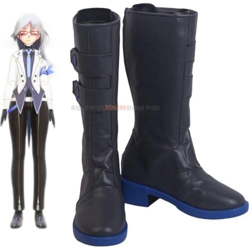 Fuka Shoes Cosplay Honkai Impact 3 FuHua Cosplay Boots Black Shoes Custom Made Any Size for Unisex