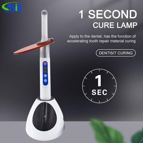 Dental Cordless iLed Curing Light 1 Second Cure Lamp 2300mW/c㎡ 5W High Power Blue Light LED
