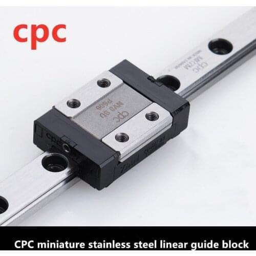 Taiwan CPC 1pc MR12WL ZU V1 block +1pc MR12WL ZU VS block + 1pc MR12W-310mm rail